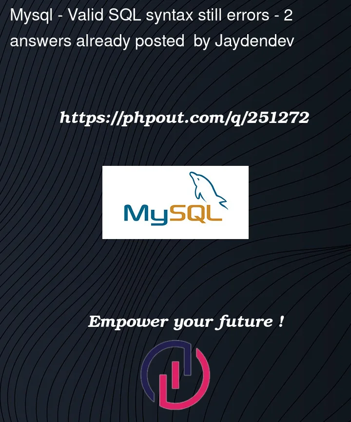 Question 251272 in Mysql