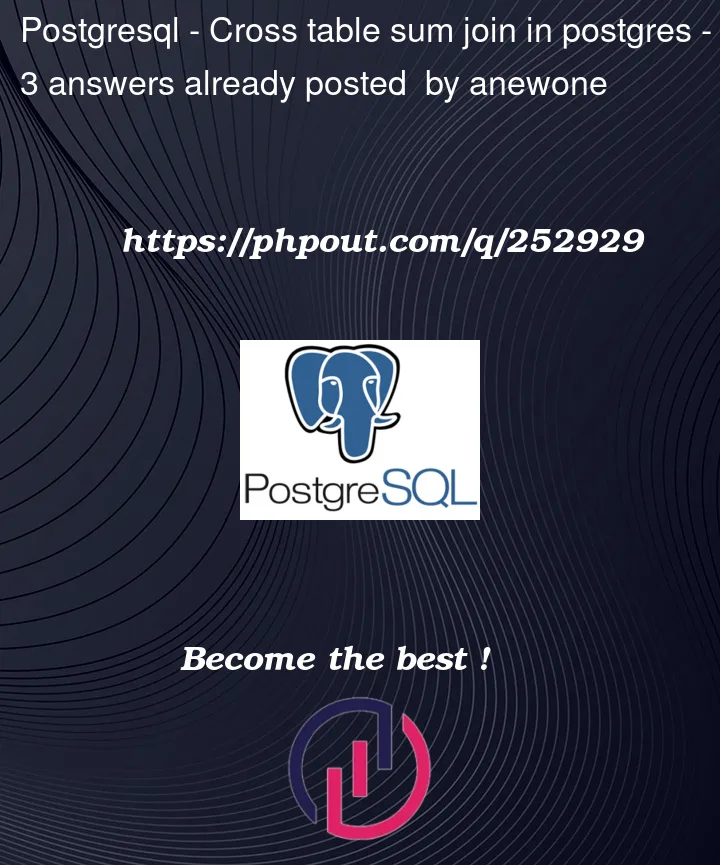 Question 252929 in PostgreSQL