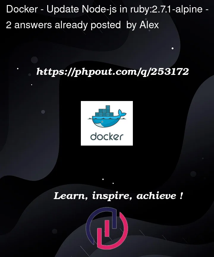 Question 253172 in Docker