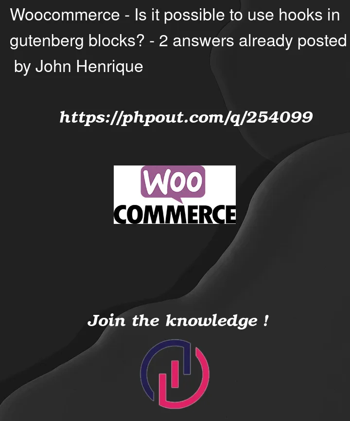 Question 254099 in Woocommerce