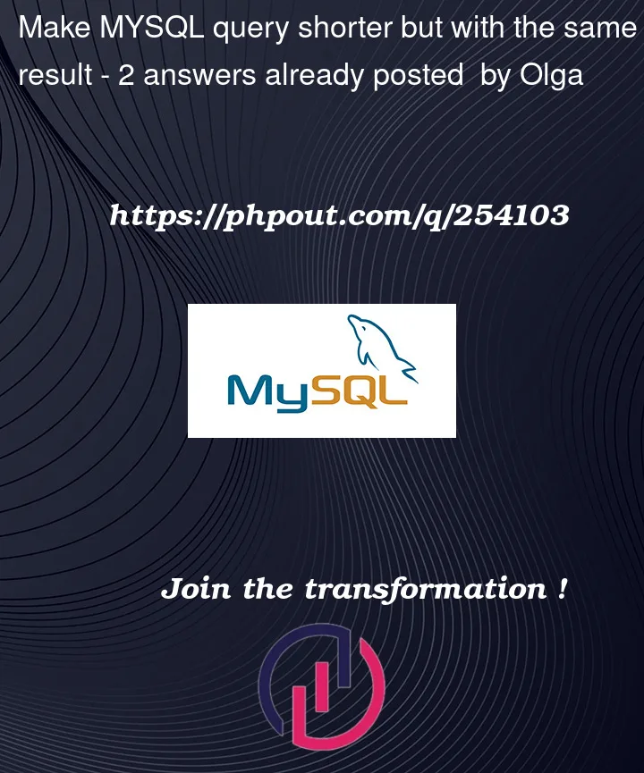 Question 254103 in Mysql