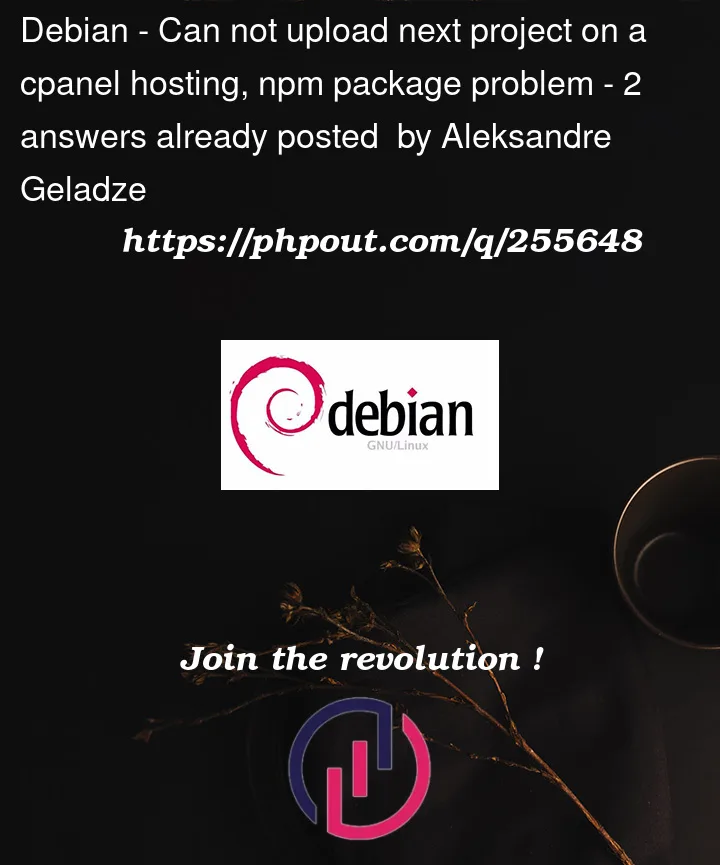 Question 255648 in Debian