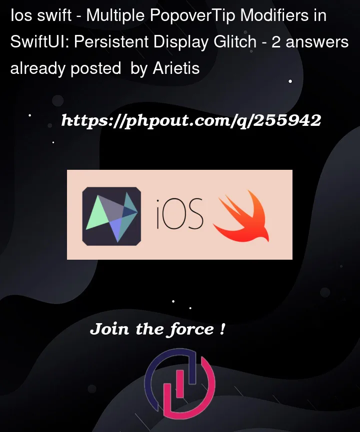 Question 255942 in IOS Swift