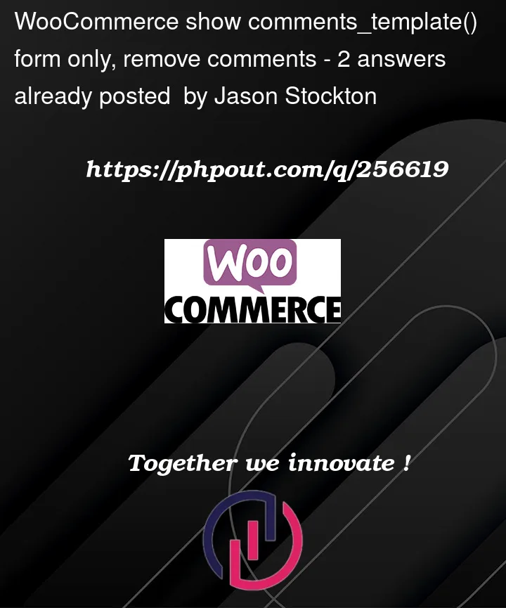 Question 256619 in Woocommerce