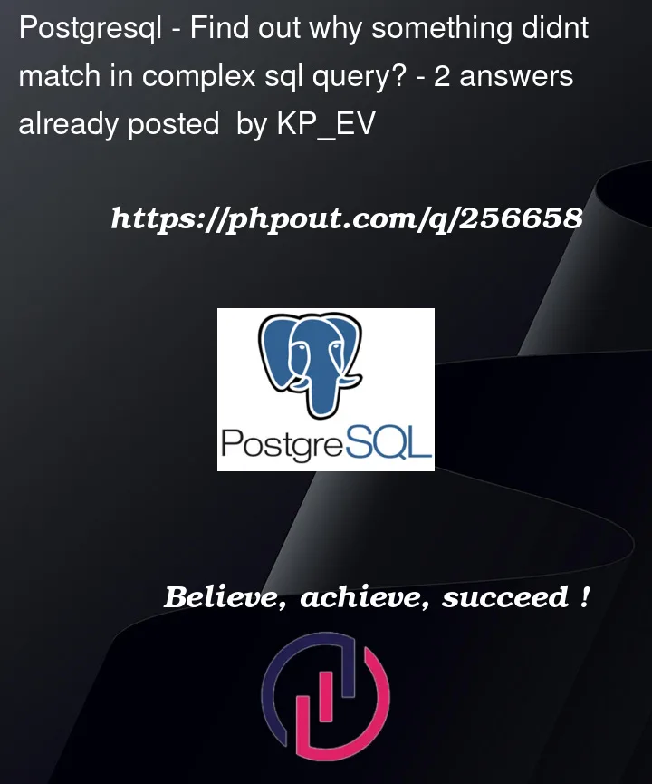 Question 256658 in PostgreSQL