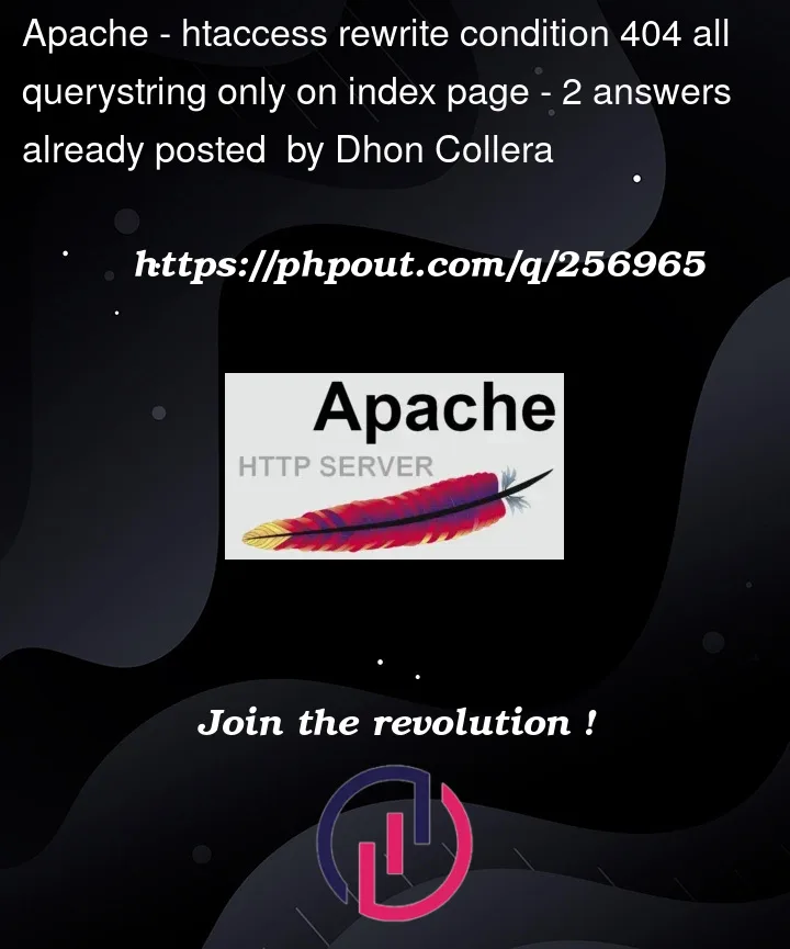 Question 256965 in Apache