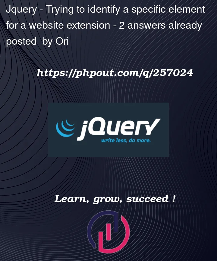 Question 257024 in Jquery