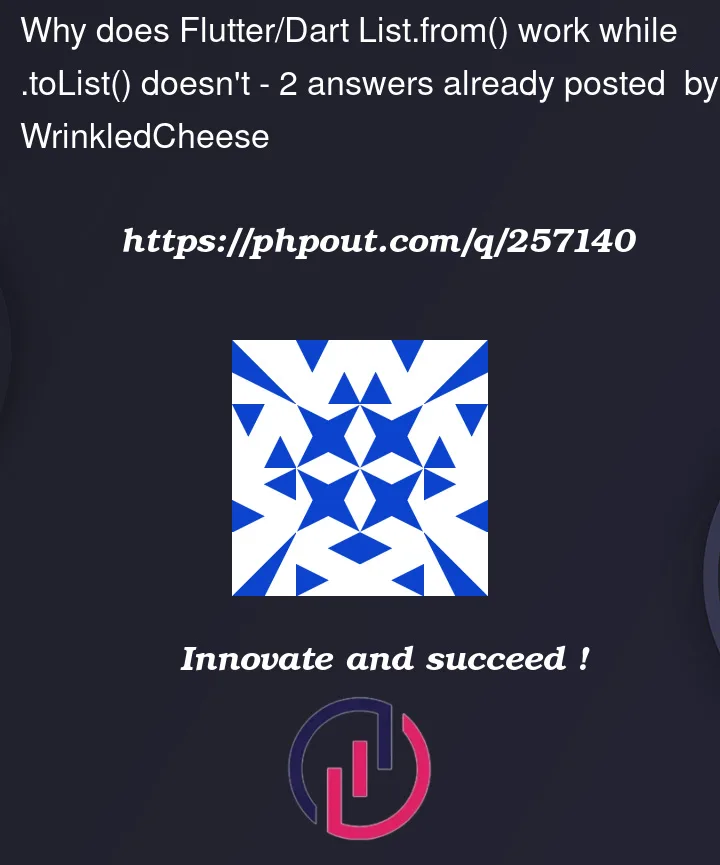 Question 257140 in Flutter