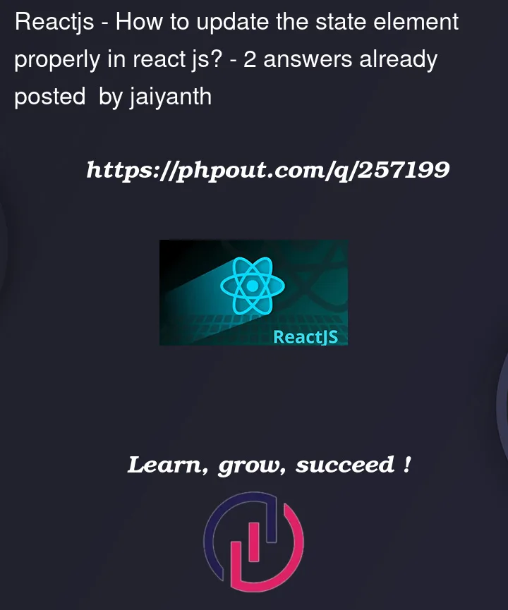 Question 257199 in Reactjs