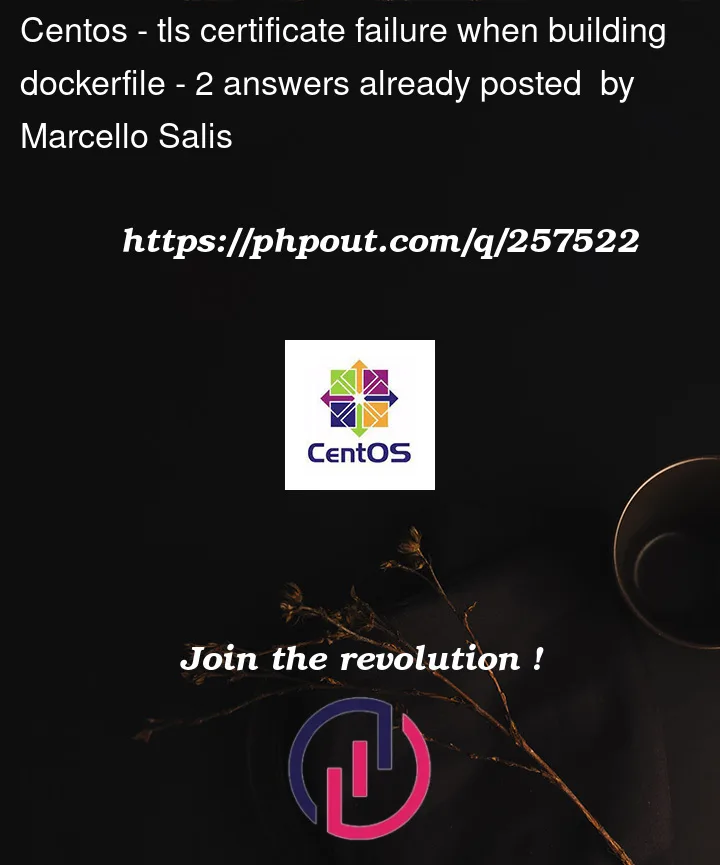 Question 257522 in CentOS