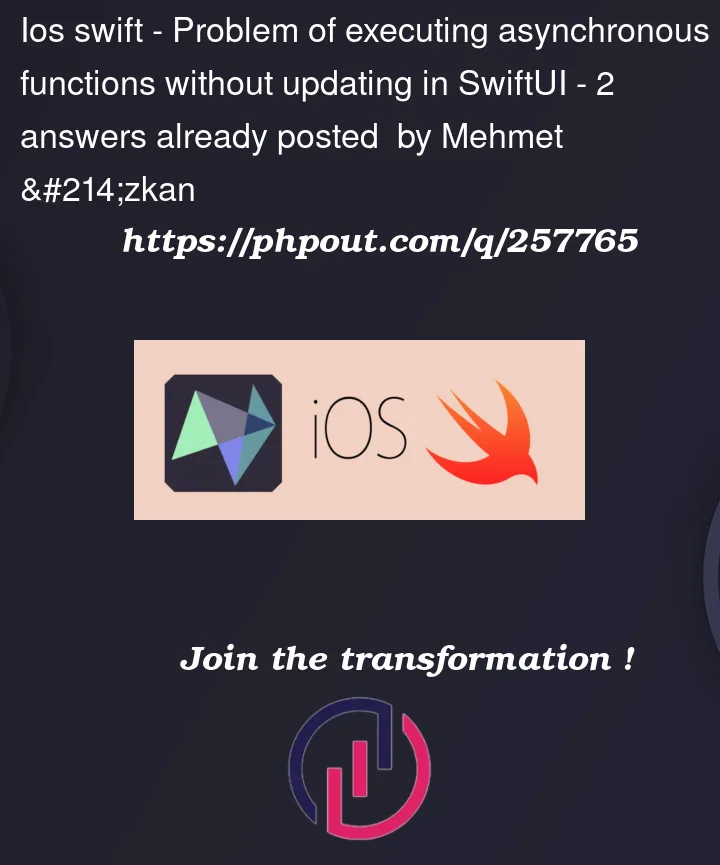 Question 257765 in IOS Swift