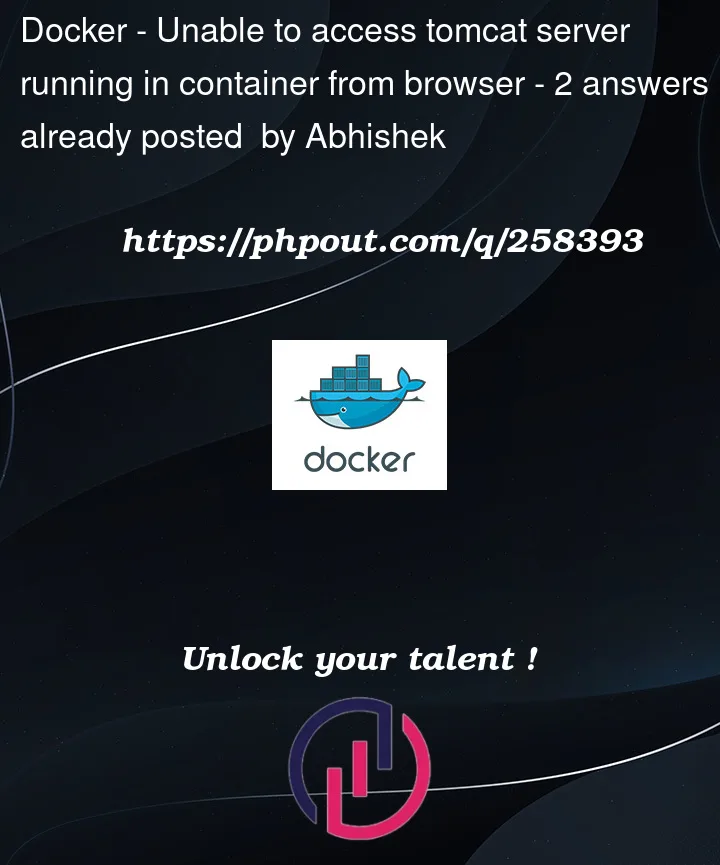 Question 258393 in Docker