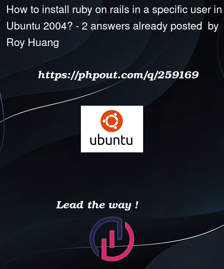 Question 259169 in Ubuntu