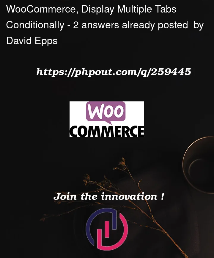 Question 259445 in Woocommerce