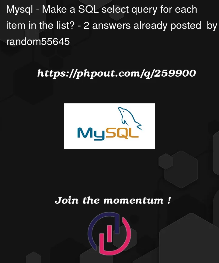 Question 259900 in Mysql