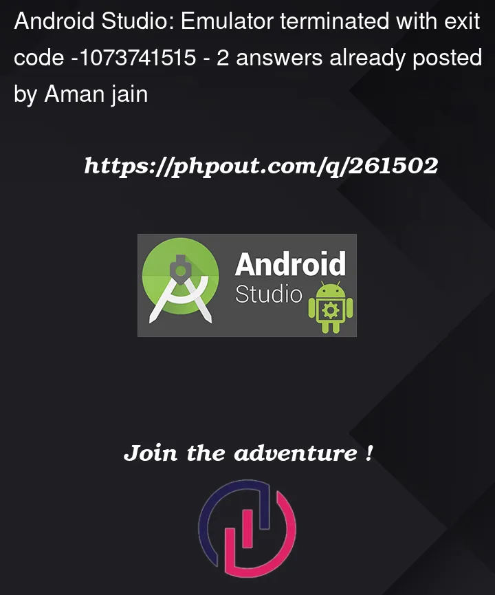 Question 261502 in Android Studio