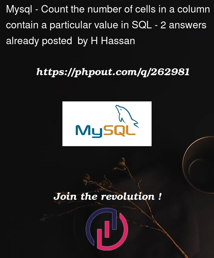 Question 262981 in Mysql