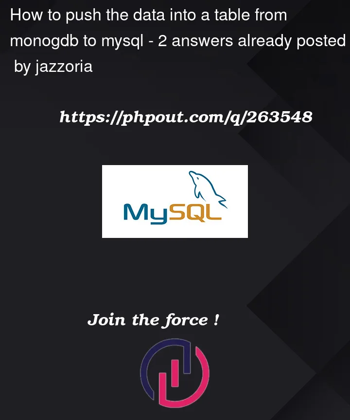 Question 263548 in Mysql