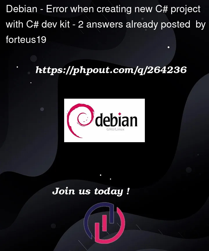 Question 264236 in Debian