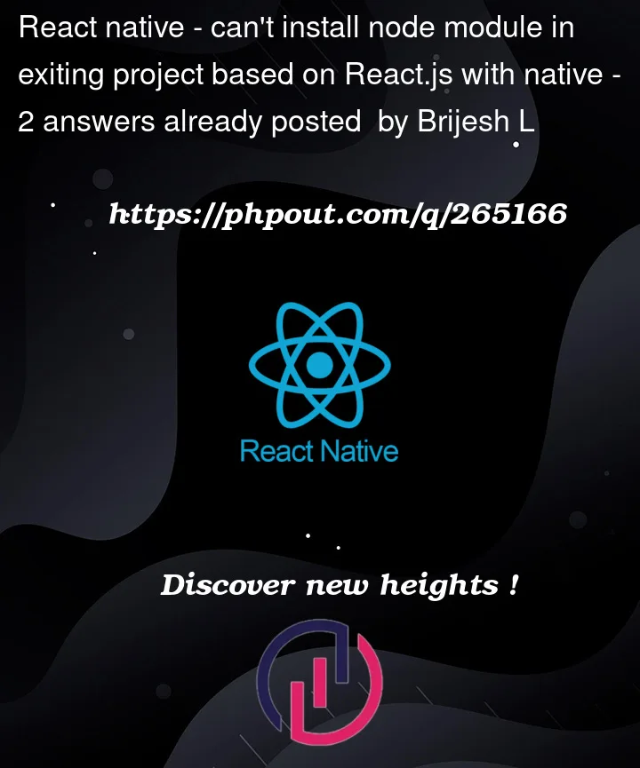 Question 265166 in React native