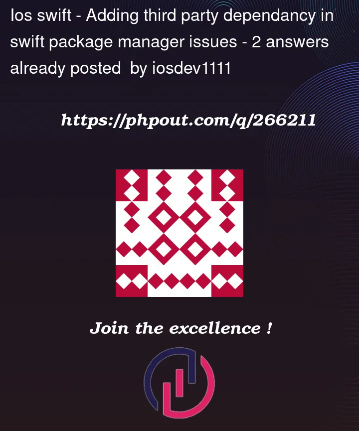 Question 266211 in IOS Swift