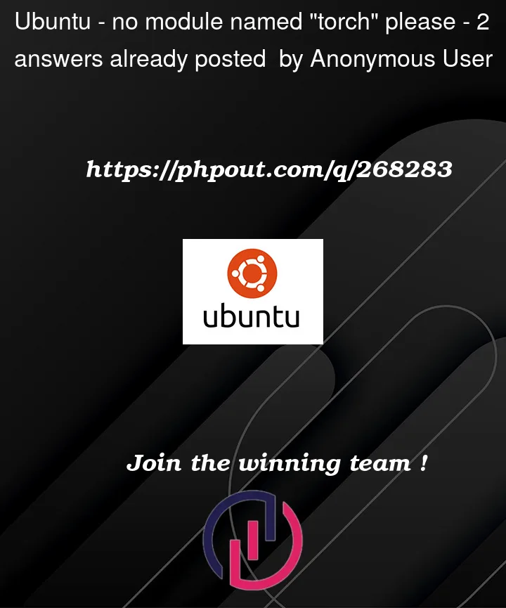 Question 268283 in Ubuntu