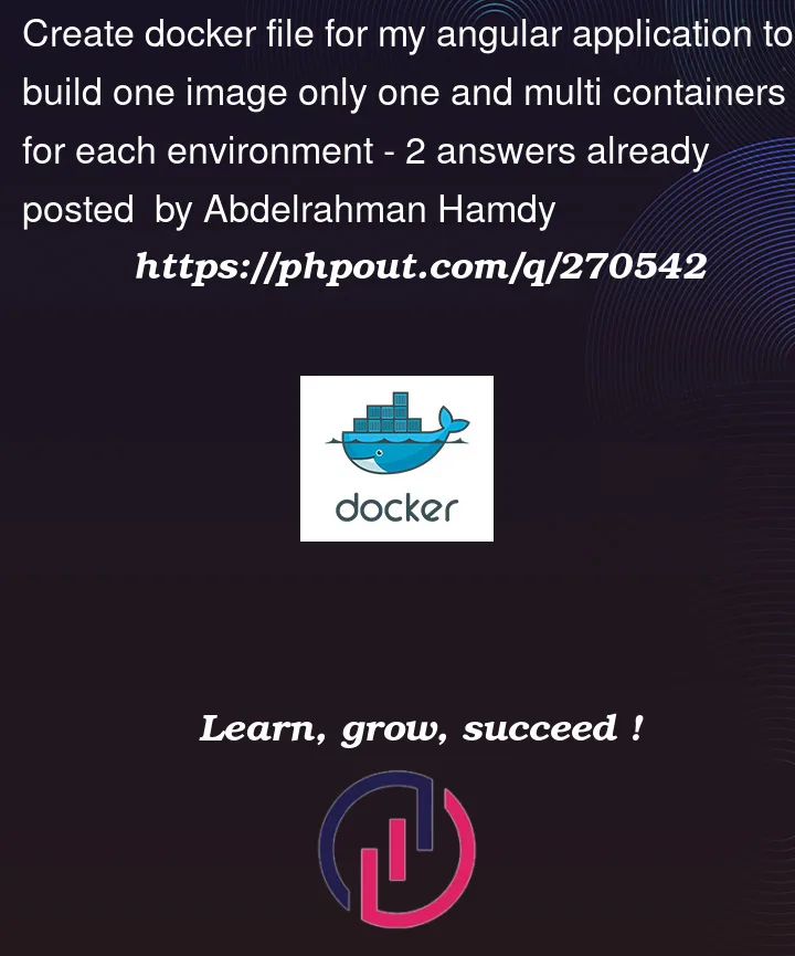 Question 270542 in Docker