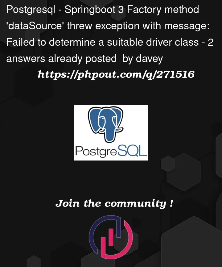 Question 271516 in PostgreSQL