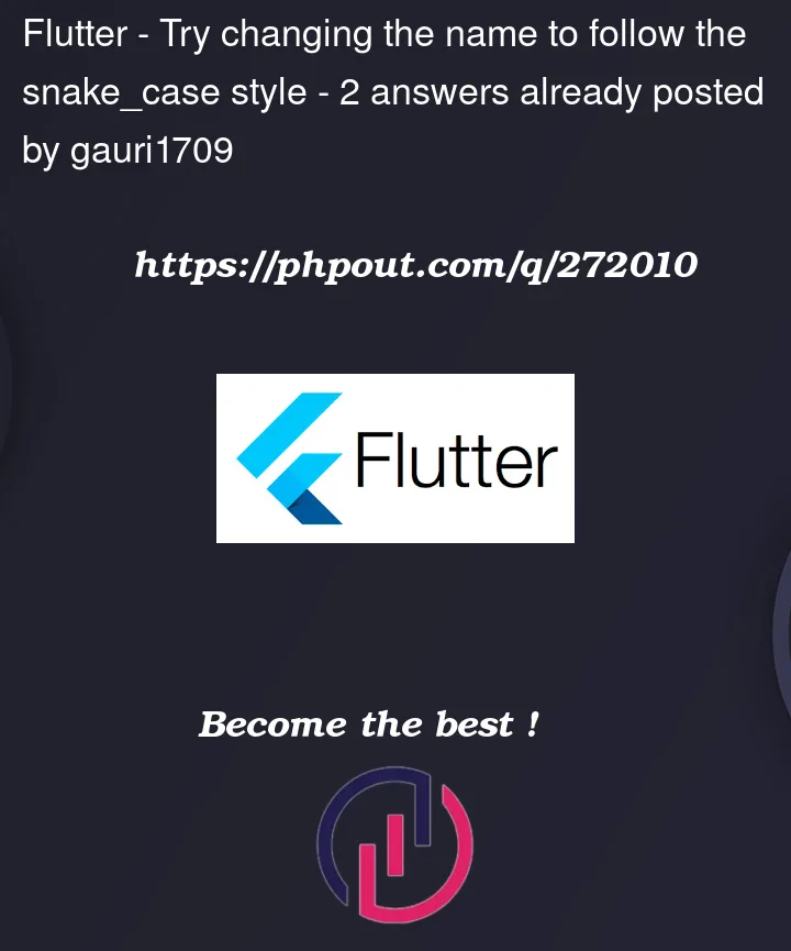 Question 272010 in Flutter