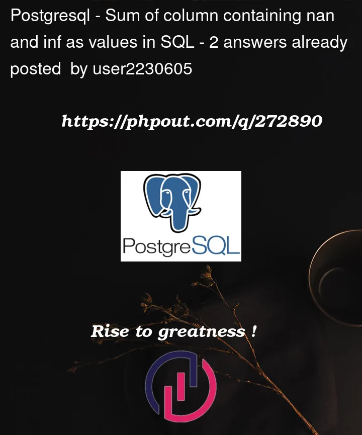 Question 272890 in PostgreSQL