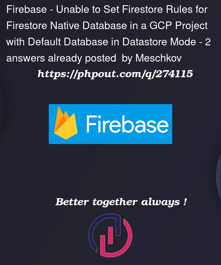 Question 274115 in Firebase