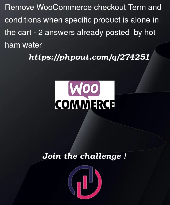 Question 274251 in Woocommerce