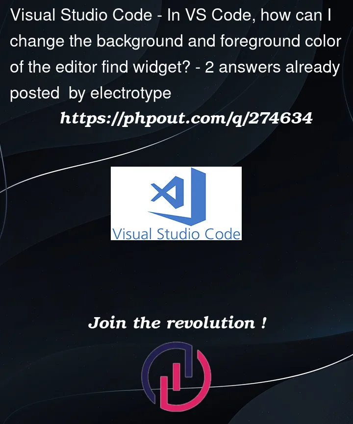 Question 274634 in Visual Studio Code