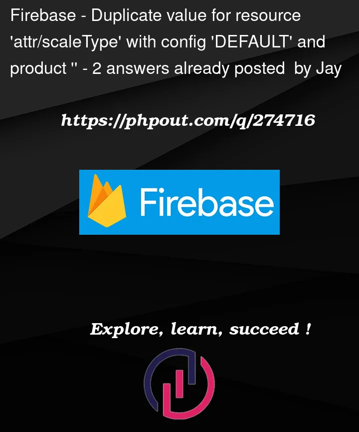 Question 274716 in Firebase