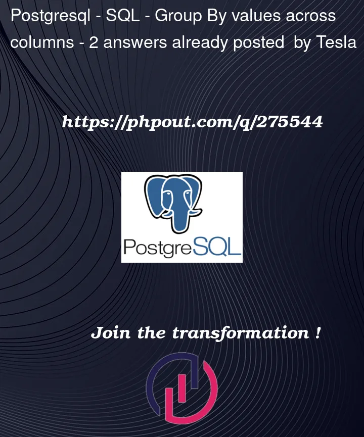 Question 275544 in PostgreSQL