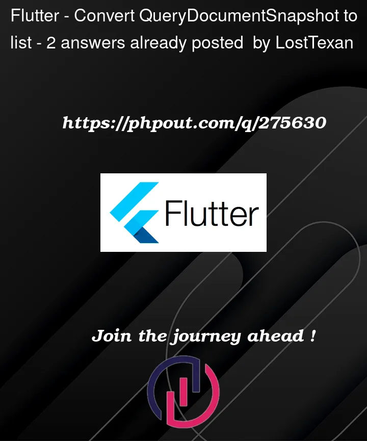 Question 275630 in Flutter