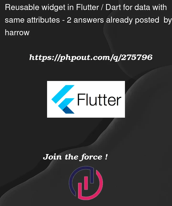 Question 275796 in Flutter