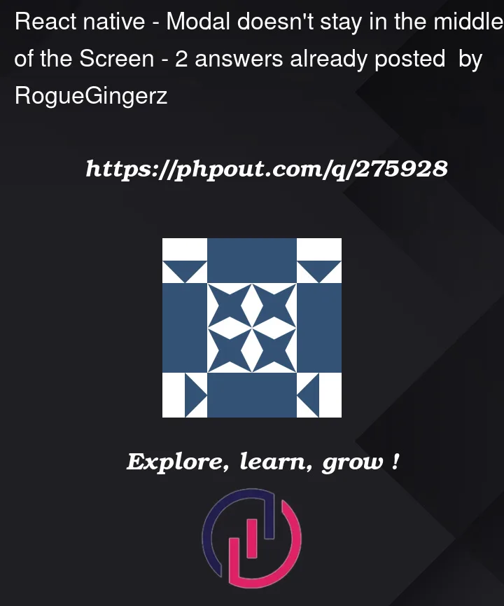 Question 275928 in React native