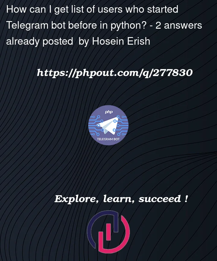 Question 277830 in Telegram API