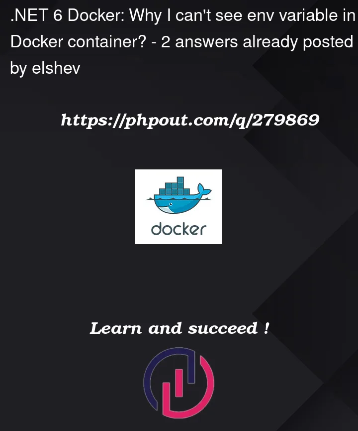 Question 279869 in Docker