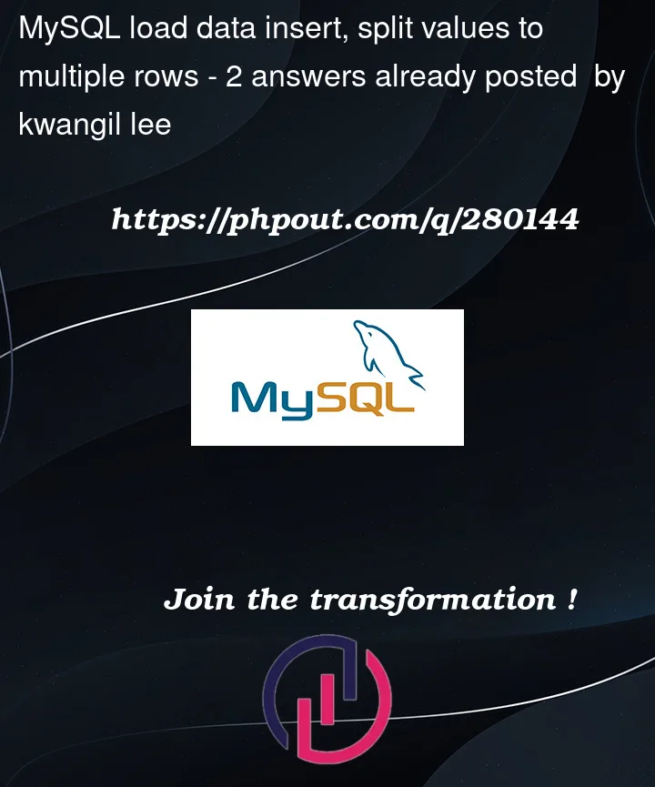 Question 280144 in Mysql