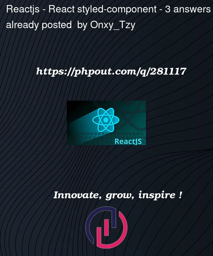Question 281117 in Reactjs