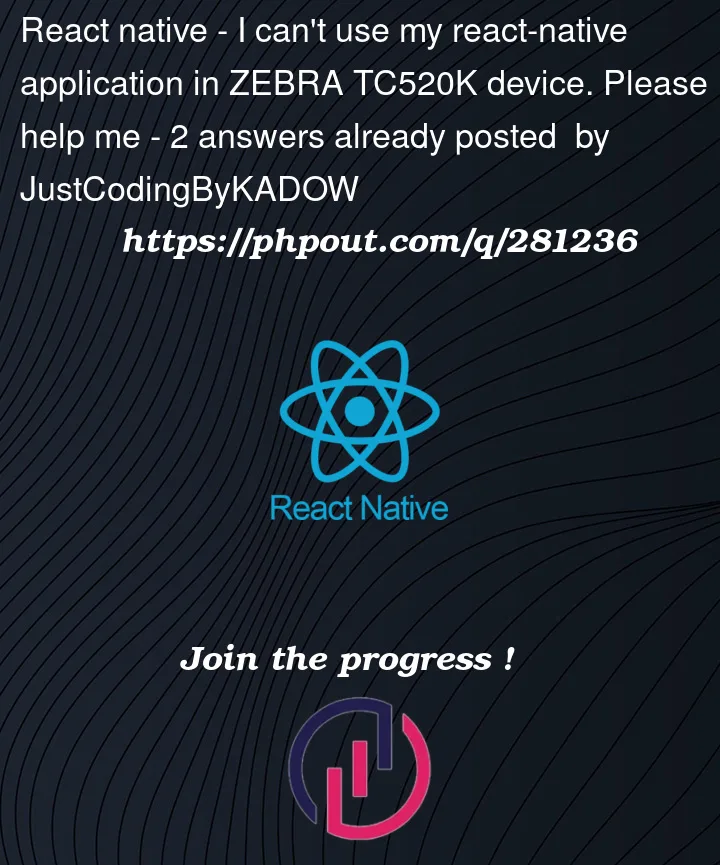 Question 281236 in React native