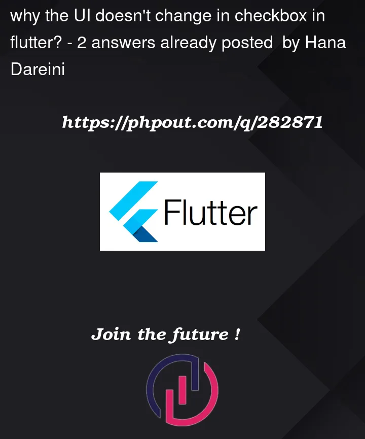 Question 282871 in Flutter