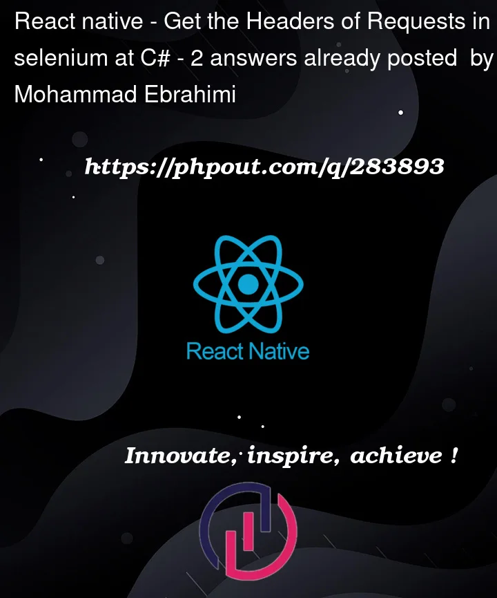 Question 283893 in React native