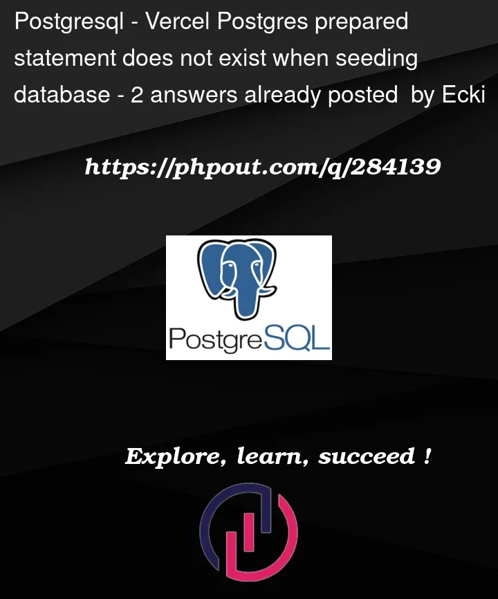 Question 284139 in PostgreSQL