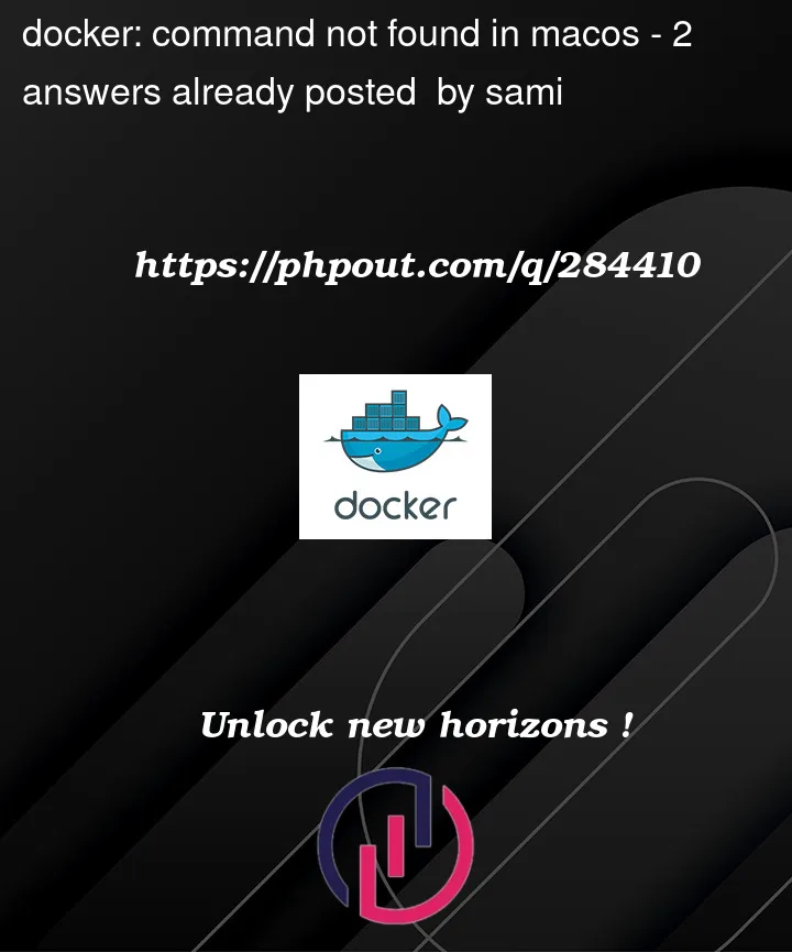 Question 284410 in Docker