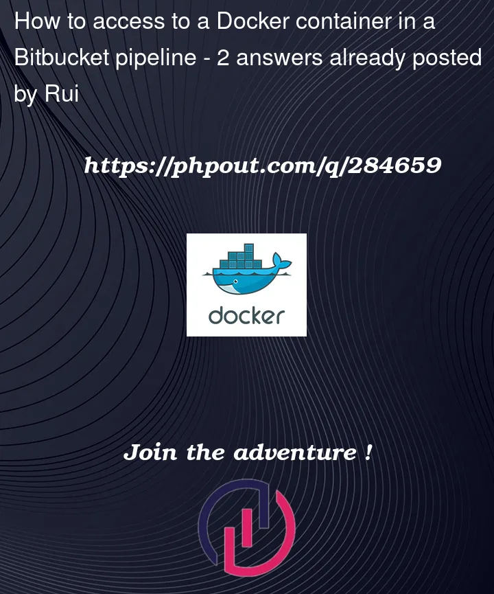 Question 284659 in Docker