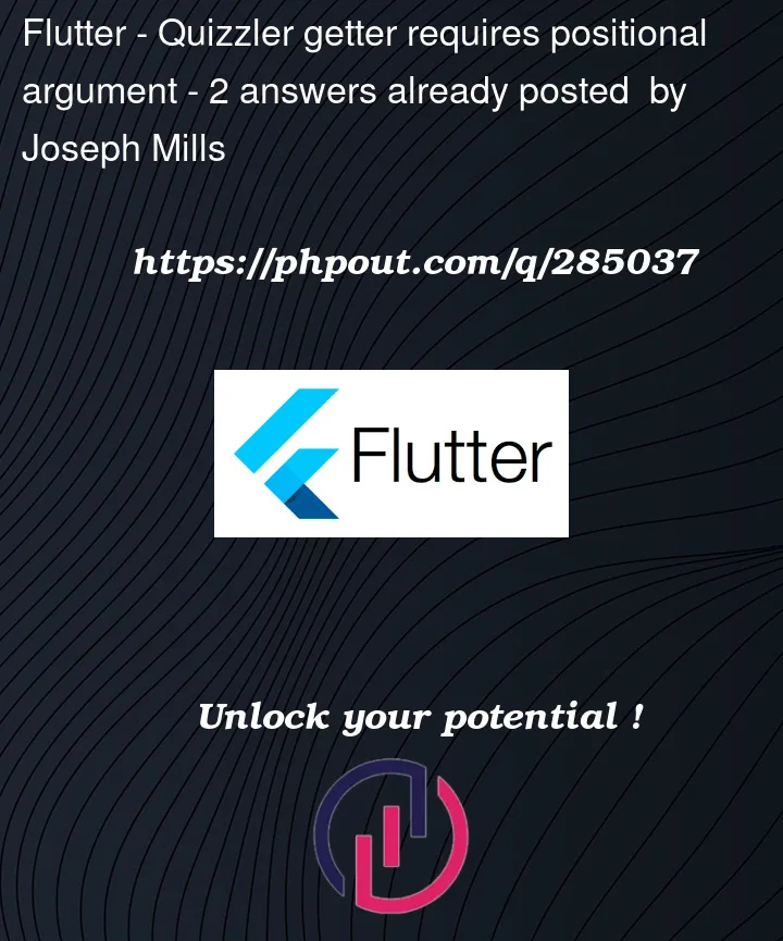 Question 285037 in Flutter