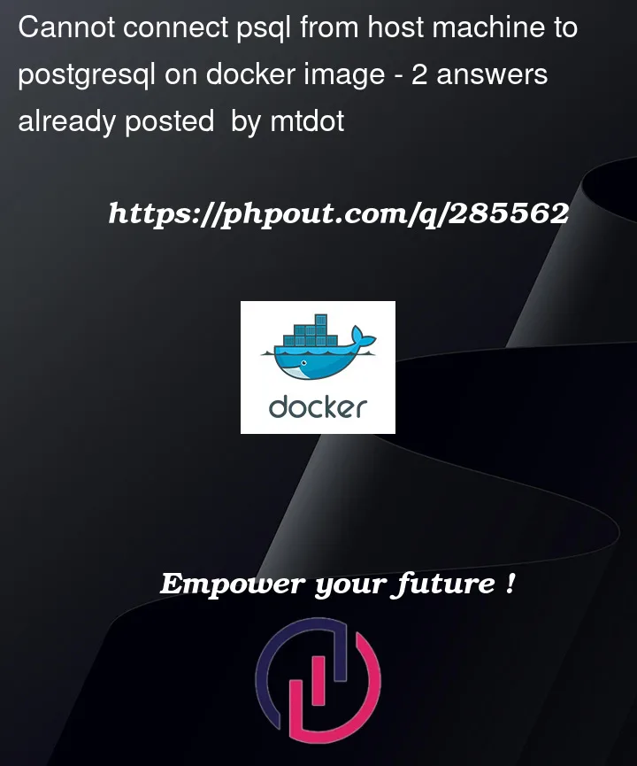 Question 285562 in Docker